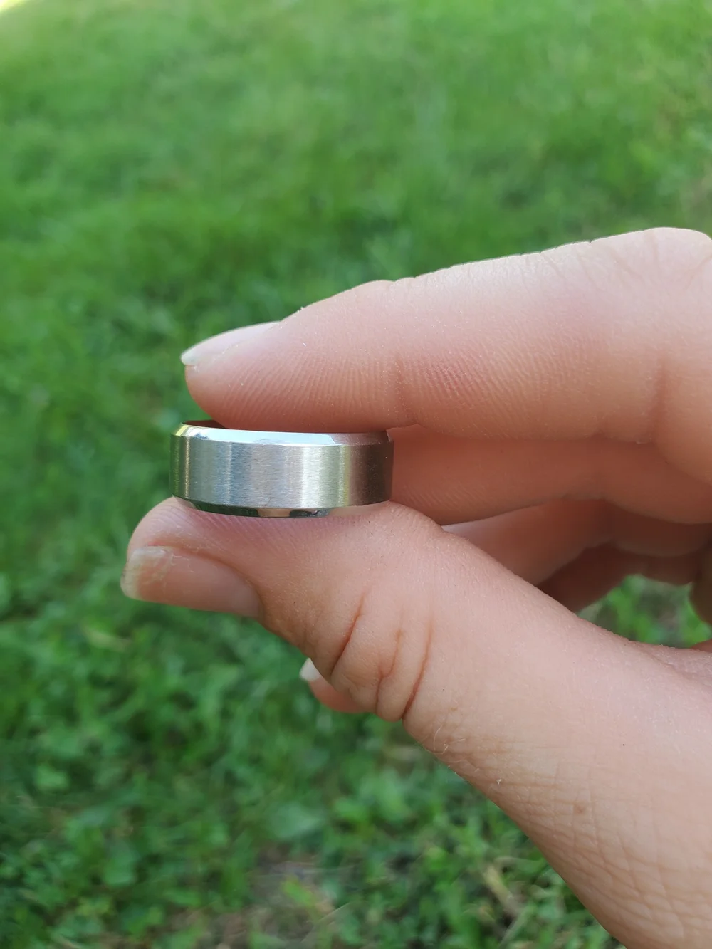 Classic Men's Silver Band Ring - Polished Stainless Steel